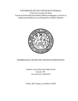 Informe Final Julissa