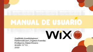 Manual De Usuario de Wix