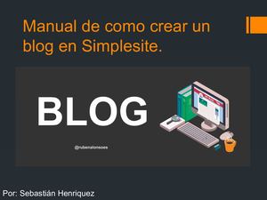 Manual Como Hacer Un Blog