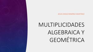 Trabajo De Multiplicidades