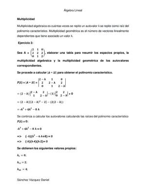 Multiplicidad de Daniel