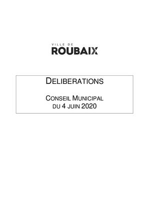 CM du  4 Juin 2020