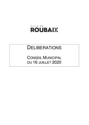 CM du 16 Juillet 2020