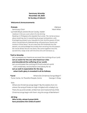 Advent 1 Nov 29 Bulletin