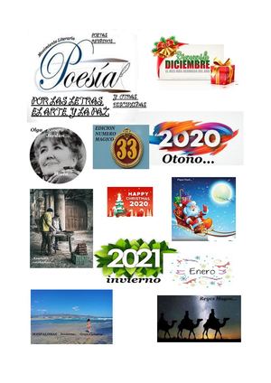 Poetas Reunidos, Diciembre Enero 2020 2021