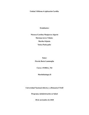 Unidad 3 Dilema 4 Aplicación Cartilla