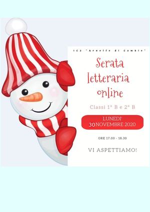 Serata Letteraria 30 Novembre Locandina