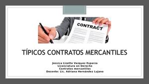 Tipos De Contrato Mercantil