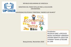 Infografía de la Economía