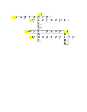 Crucigrama Informatica 1 Bloque 2