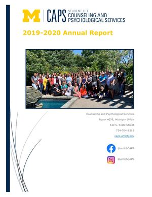 Caps Annual Report 2019-2020