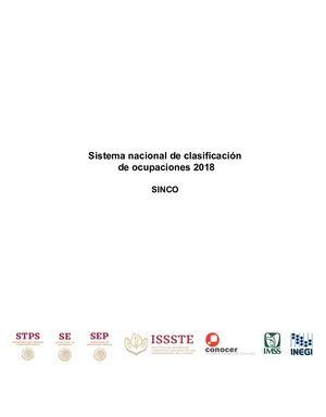 Documento Sinco 2018