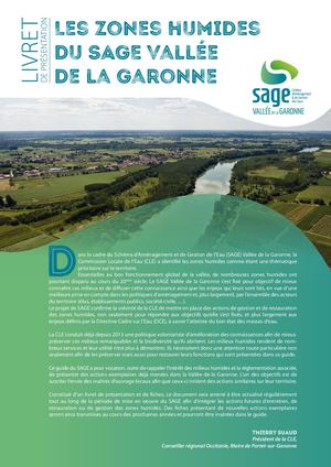 Livret de présentation | Les Zones Humides du SAGE Garonne