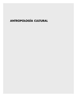 Antropologia Cultural