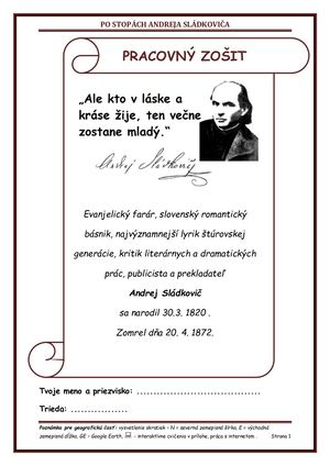 Pracovný zošit žIak