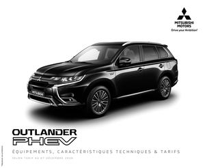 OUTLANDER PHEV MY20 - Fiche technique 01/12/20 7CV