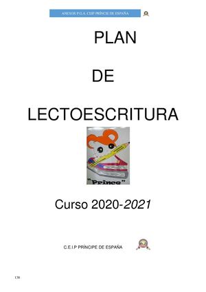 Plan De Lectroescritura