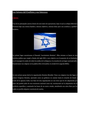 Los Actores Del Conflicto Y Sus Intereses