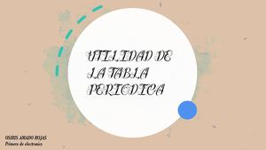 Utilidad De La Tabla Periodica Tics