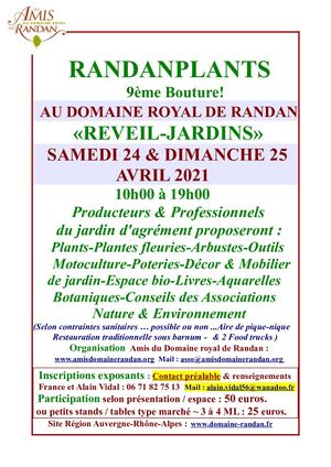 Bulletin Inscription Randanplants 2021