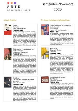 Listes de Nouveautés - Pôle Musique, Cinéma, Arts et Loisirs