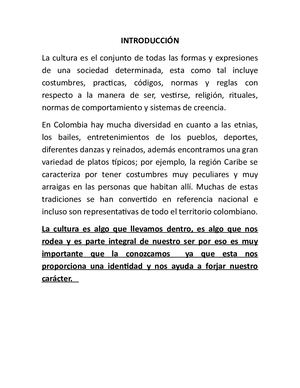 Introducción De Cultura