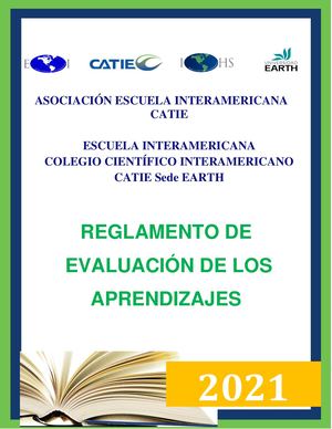 Reglamento De Evaluación Sede Earth 2021
