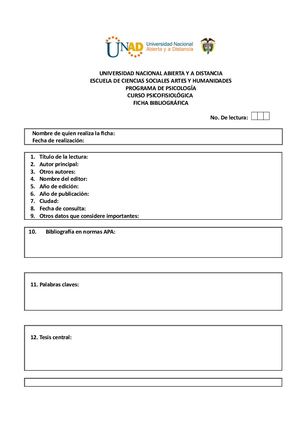 Ficha Bibliográfica