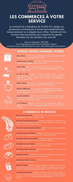 Infographie commerçants et artisans