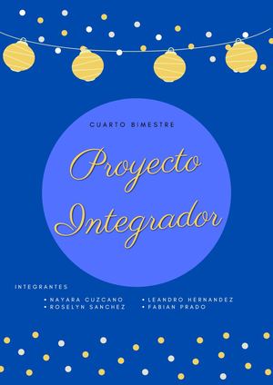 Proyecto Integrador Del 4to Bim