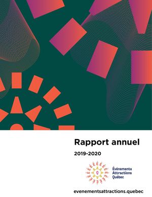 Rapport Annuel 2019 2020 ÉAQ