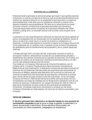 Gimnasia Y Su Clasificacion