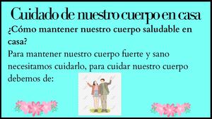 cuidado de nuestro cuerpo en casa
