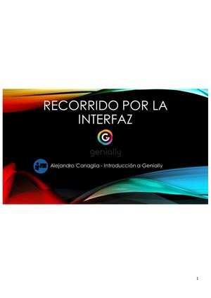 Área de trabajo de Genially