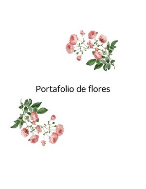 Portafolio De Flores