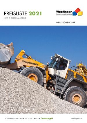 Preise Kies+Bodenaushub Eggendorf 2021