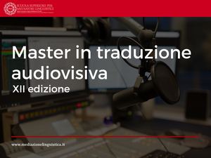 Brochre Master In Traduzione Audiovisiva 20 21 Xii Edizione Lr