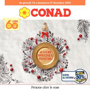Volantino Conad Liguria Nord Ovest 10 Dicembre 27 Dicembre 2020