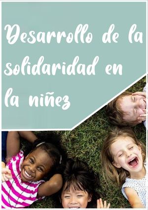 La solidaridad en los niños