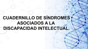 Cuadernillo De Síndromes Asociados A La Discapacidad Intelectual