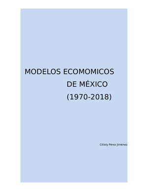 Modelos Económicos