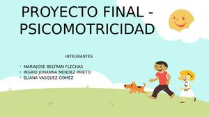 Proyecto Final Psicomotricidad