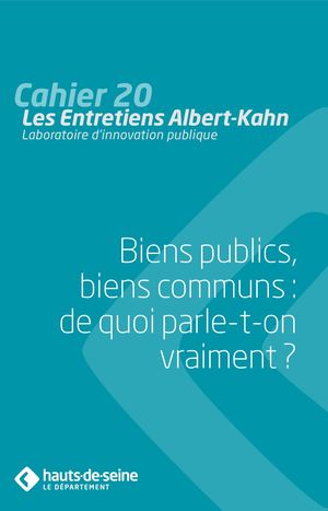 Cahier 20 : Biens publics, biens communs : de quoi parle-t-on vraiment ?