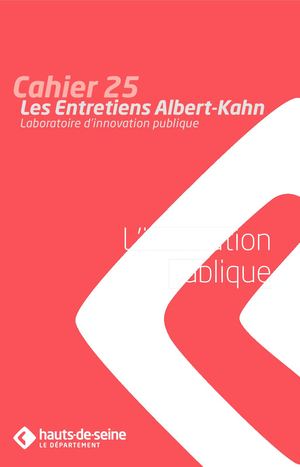 Cahier 25 : L'innovation publique
