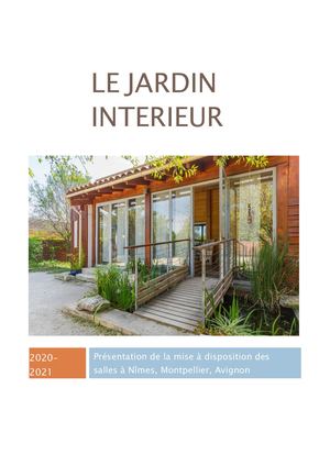 Mise à disposition de salles au Jardin Intérieur de Nîmes, Montpellier, Avignon