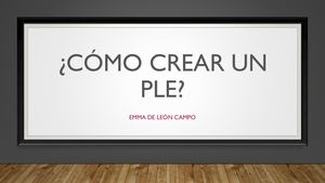 Como crear un PLE