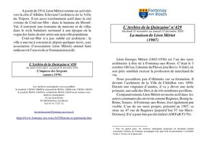 AMFAR A15 429 La maison de Léon Mériot (1907)