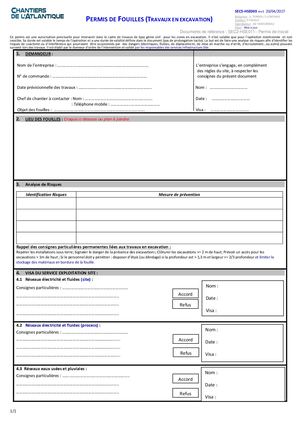 SEC5 HSE003 Rév 1 - Permis De Fouille
