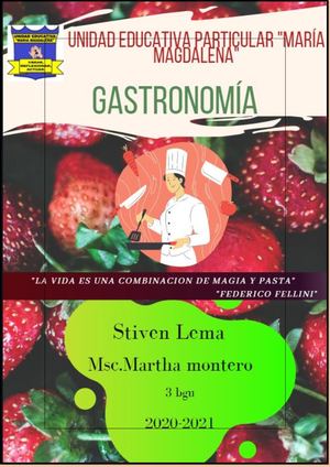 Portafolio De Gastronomia
