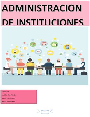 Administración de instituciones educativas